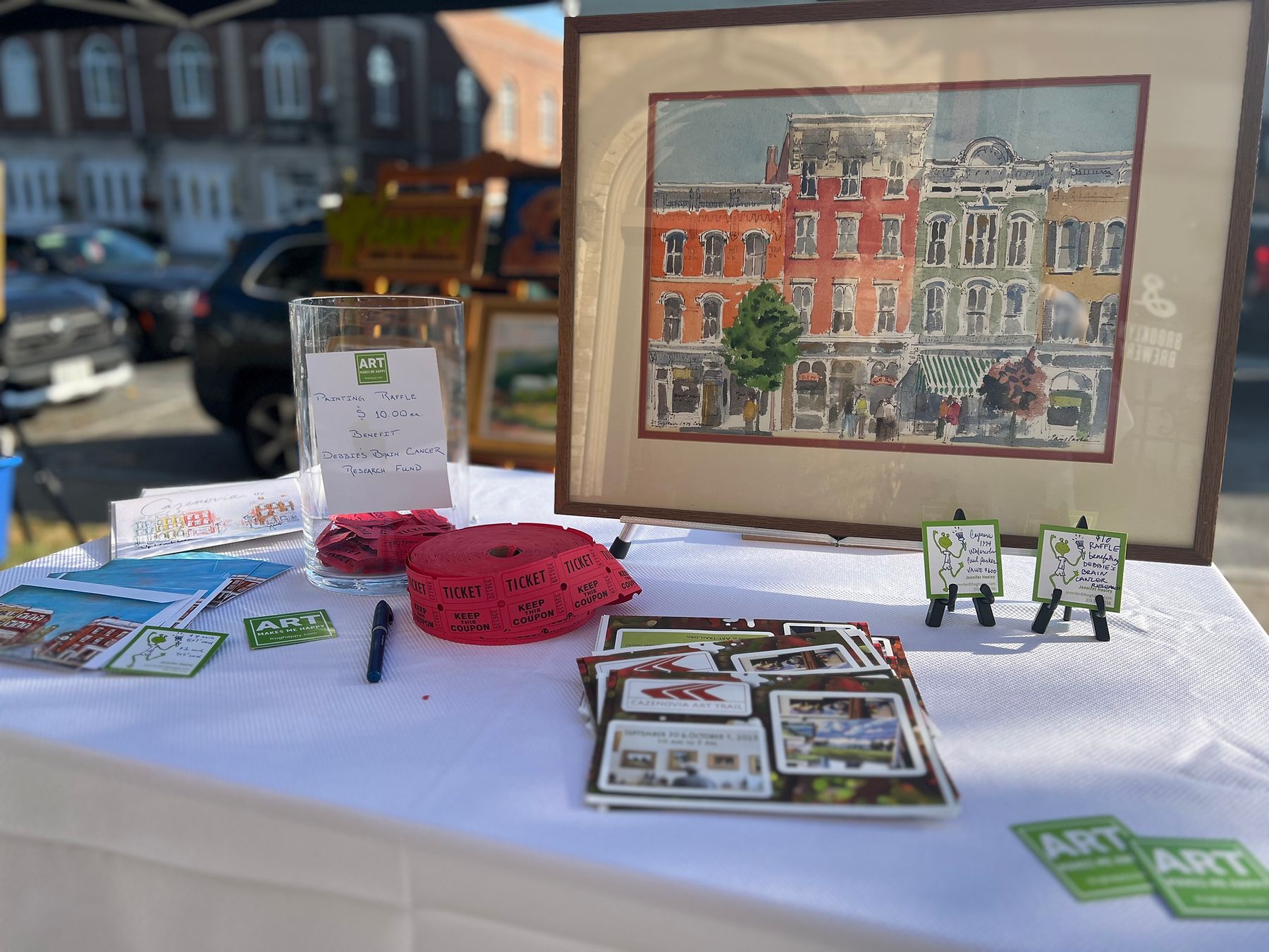 Painting raffle for Debbie’s Brain Cancer Research